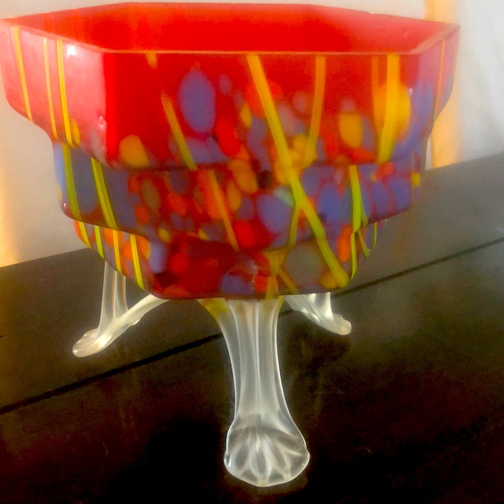 Vintage Art Deco Glass Accent Piece